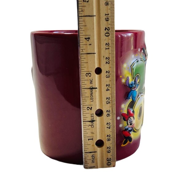 Walt Disney World 2007 3D Embossed Mickey Mouse & Friends Coffee Mug Cup 16ozs. - Picture 5 of 7